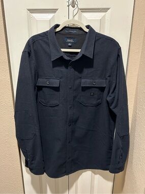 Roark Nordsman Flannel Long Sleeve Wool Blend Overshirt, XL